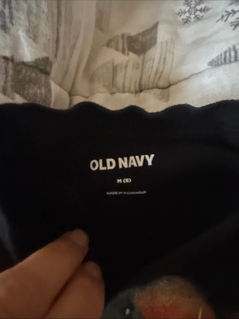Old Navy Kids Black Tee with Neon Green Minecraft Creeper Graphic